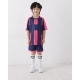 Customizable Blue Kids' Training Kit Short Sleeve -D8106_12